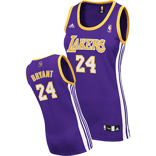 Womens Adidas Los Angeles Lakers 24 Kobe Bryant Authentic Grey ...